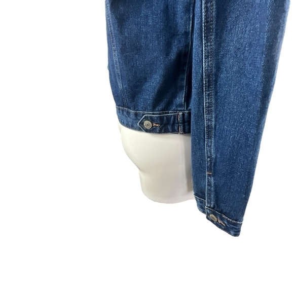 Denim Blvd Destroyed Distressed Classic Cut Denim Jean Jacket - Picture 4 of 11